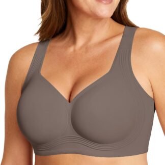 OEAK Womens Wireless Jelly Bra Plus Size Supportive Seamless Bras Full Coverage Push Up Comfortable No Underwire Tshirt Bras