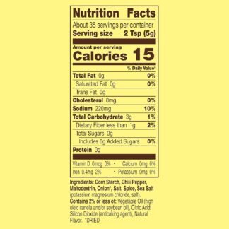 Old El Paso Taco Seasoning, 25% Less Sodium, Large Size, 6.25 oz.