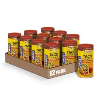 Old El Paso Taco Seasoning, 25% Less Sodium, Large Size, 6.25 oz.