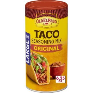 Old El Paso Taco Seasoning, 25% Less Sodium, Large Size, 6.25 oz.