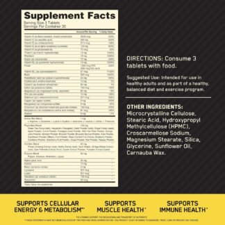 Optimum Nutrition Opti-Men, Vitamin C, Zinc and Vitamin D, E, B12 for Immune Support Mens Daily Multivitamin Supplement, 90 Count (Packaging May Vary)