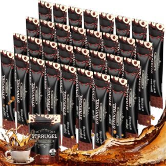 Organic Mushroom Coffee with Lion’s Mane & Reishi - 9 Functional Mushrooms + Ashwagandha for Focus, Energy & Stress Relief - Low Caffeine Instant Coffee Sticks, 32 Servings