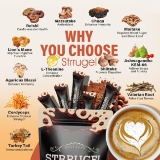 Organic Mushroom Coffee with Lions Mane Reishi - 9 Functional Mushrooms + Ashwagandha for Focus Energy Stress Relief - Low Caffeine Instant Coffee Sticks 32 Servings - lunas-mystic-emporium.com Organic Mushroom Coffee with Lion’s Mane & Reishi - 9 Functional Mushrooms + Ashwagandha for Focus, Energy & Stress Relief - Low Caffeine Instant Coffee Sticks, 32 Servings