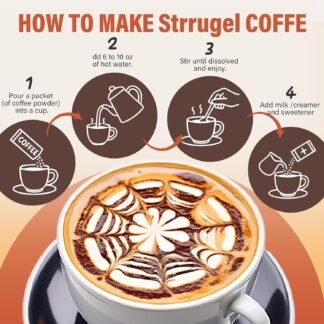 Organic Mushroom Coffee with Lions Mane Reishi - 9 Functional Mushrooms + Ashwagandha for Focus Energy Stress Relief - Low Caffeine Instant Coffee Sticks 32 Servings - lunas-mystic-emporium.com Organic Mushroom Coffee with Lion’s Mane & Reishi - 9 Functional Mushrooms + Ashwagandha for Focus, Energy & Stress Relief - Low Caffeine Instant Coffee Sticks, 32 Servings