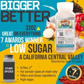 Pappy's Seafood Spice - Perfect Seasoning for Grilled Fish, Shrimp, Crab, Lobster, and Seafood Boils | Ideal for Blackened, Fried, and Baked Seafood Dishes