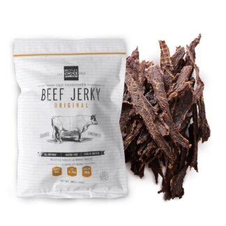 Peoples Choice Beef Jerky Old Fashioned Original Sugar Free Zero Carb 16g Protein Keto Friendly Dry Texture Made in USA 1 Pound 16 oz Bag - lunas-mystic-emporium.com People’s Choice Beef Jerky – Old Fashioned – Original – Sugar Free, Zero Carb, 16g Protein, Keto Friendly – Dry Texture – Made in USA – 1 Pound (16 oz) Bag