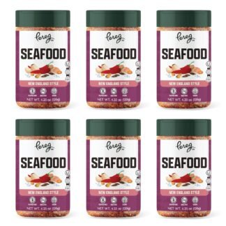 Pereg Seafood Seasoning (4.25 Oz x 6 Pack) - Seafood Seasoning Spice Blend for Fish, Salmon - Non-GMO – Sugar-Free
