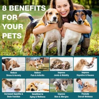 Pet Неmр Oil for Dogs and Cats - 2 Packs Organic Oil for Anxiеty Strеss Pαin Holistic Inflammation Rеlief - Pet Неmр Drops for Joint Hip Arthritis, Calming Drop - Organic Pets...