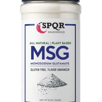 Plant Based MSG Seasoning Monosodium Glutamate XL 12 Ounce Bottle Gluten Free Restaurant Grade Flavor Enhancer by SPQR Seasonings