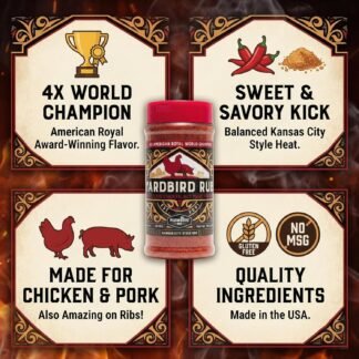 Plowboys BBQ Seasonings and Rubs – Award-Winning Championship Spice Blends for Grilling, Smoking, and Cooking (2 Pack, Yardbird)