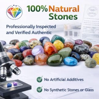 Polished Amazonite Crystal Stone Set - 0.5" 10 oz, Handpicked Tumbled Gemstones Rocks, Pebbles for Reiki, Chakra, Healing, Home Decor