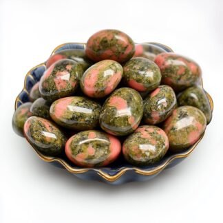 Polished Amazonite Crystal Stone Set - 0.5" 10 oz, Handpicked Tumbled Gemstones Rocks, Pebbles for Reiki, Chakra, Healing, Home Decor