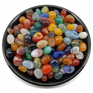 Polished Blue Apatite Crystal Chips 200 Pcs - 0.3" 10 oz Tumbled Stone Chips Crushed Sea Glass Stones Healing Reiki Crystal Making Home Decoration