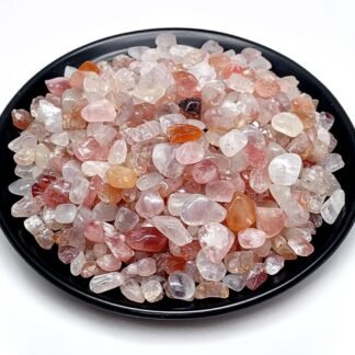 Polished Blue Apatite Crystal Chips 200 Pcs - 0.3" 10 oz Tumbled Stone Chips Crushed Sea Glass Stones Healing Reiki Crystal Making Home Decoration