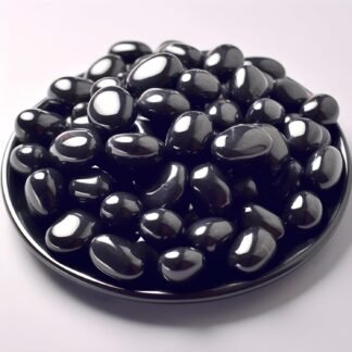 Polished Obsidian Crystals - 72 pcs, 0.5" Handpicked Tumbled Gemstones Rocks, Pebbles for Reiki, Chakra, Healing, Home Decor