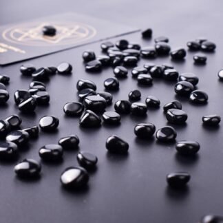 Polished Obsidian Crystals - 72 pcs, 0.5" Handpicked Tumbled Gemstones Rocks, Pebbles for Reiki, Chakra, Healing, Home Decor