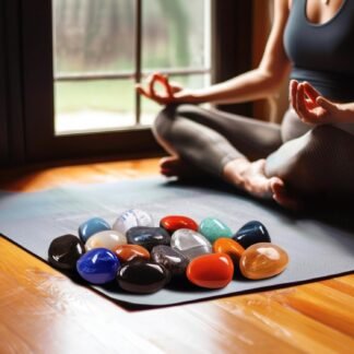 Polished Stone Set Citrine Crystals, 0.8" Handpicked Tumbled Gemstones Rocks, Pebbles for Reiki, Chakra, Healing, Home Decor