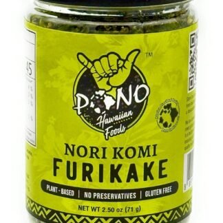 Pono Hawaiian Nori Komi Furikake Rice Seasoning Premium Ingredients - Gluten-Free and Non-GMO - Multi-Purpose Rice Topping – Free from Preservatives and Artificial Colors –...