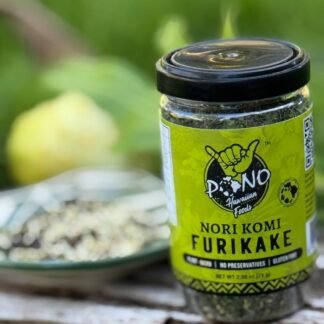 Pono Hawaiian Nori Komi Furikake Rice Seasoning Premium Ingredients - Gluten-Free and Non-GMO - Multi-Purpose Rice Topping – Free from Preservatives and Artificial Colors –...