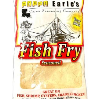 Poppa Earles Fish Fry (1lb Bag) Gluten Free & No MSG, All-Purpose Fry Breading, Sugar Free, (Seafood, Chicken, Vegetable Breading), Full of Flavor and Creole Spice, Light and...
