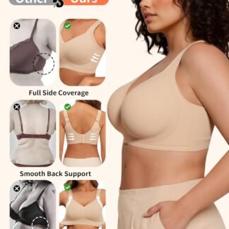 PoseFree Womens Seamless Wireless Supportive Bra Push Up Comfort Soft No Underwire Full Coverage T-Shirt Bra - lunas-mystic-emporium.com PoseFree Womens Seamless Wireless Supportive Bra Push Up Comfort Soft No Underwire Full Coverage T-Shirt Bra