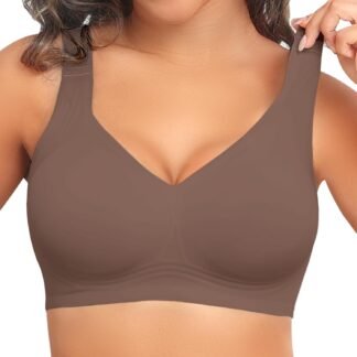 PoseFree Womens Seamless Wireless Supportive Bra Push Up Comfort Soft No Underwire Full Coverage T-Shirt Bra - lunas-mystic-emporium.com PoseFree Womens Seamless Wireless Supportive Bra Push Up Comfort Soft No Underwire Full Coverage T-Shirt Bra