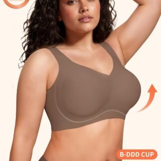 PoseFree Womens Seamless Wireless Supportive Bra Push Up Comfort Soft No Underwire Full Coverage T-Shirt Bra - lunas-mystic-emporium.com PoseFree Womens Seamless Wireless Supportive Bra Push Up Comfort Soft No Underwire Full Coverage T-Shirt Bra