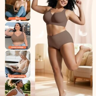 PoseFree Womens Seamless Wireless Supportive Bra Push Up Comfort Soft No Underwire Full Coverage T-Shirt Bra - lunas-mystic-emporium.com PoseFree Womens Seamless Wireless Supportive Bra Push Up Comfort Soft No Underwire Full Coverage T-Shirt Bra