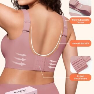 PoseFree Womens Seamless Wireless Supportive Bra Push Up Comfort Soft No Underwire Full Coverage T-Shirt Bra - lunas-mystic-emporium.com PoseFree Womens Seamless Wireless Supportive Bra Push Up Comfort Soft No Underwire Full Coverage T-Shirt Bra