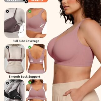 PoseFree Womens Seamless Wireless Supportive Bra Push Up Comfort Soft No Underwire Full Coverage T-Shirt Bra - lunas-mystic-emporium.com PoseFree Womens Seamless Wireless Supportive Bra Push Up Comfort Soft No Underwire Full Coverage T-Shirt Bra