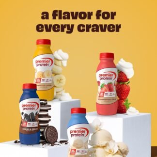 Premier Protein Shake, Bananas & Cream, 30g Protein, No Added Sugar, 24 Vitamins & Minerals to Support Immune Health, 11.5 fl oz, 12 Pack (Packaging May Vary)