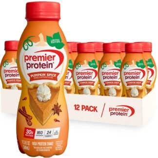 Premier Protein Shake, Limited Edition, Pumpkin Spice, 30g Protein, No Added Sugar, 24 Vitamins & Minerals to Support Immune Health, 11.5 fl oz, 12 Pack