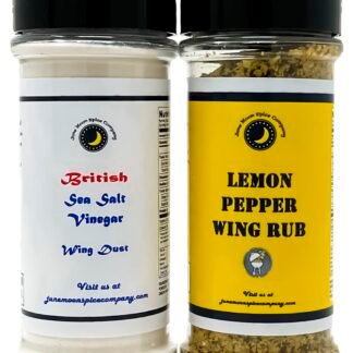 Premium | Chicken Wing Seasoning | Variety 2 Pack | Sea Salt & Vinegar Wing Seasoning | Lemon Pepper Wing Seasoning | Crafted in Small Batches