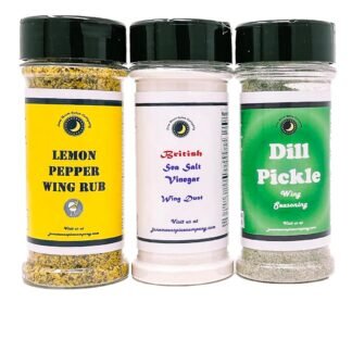Premium | Chicken Wing Seasoning | Variety 3 Pack | Dill Pickle | Sea Salt & Vinegar | Lemon Pepper | Crafted in Small Batches