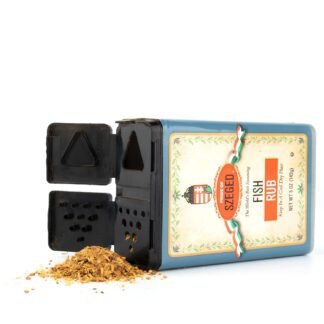 Pride of Szeged Fish Rub, Seafood Herb Seasoning Spice Mix, 5oz. Tin (142g), 1-Count