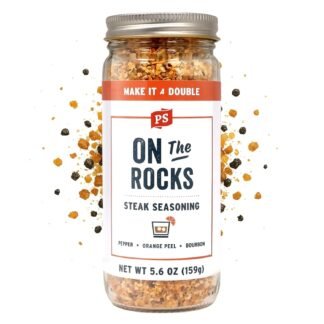 PS Seasoning On The Rocks - Bourbon Seasoning & Steak Spice Rub - Sweet and Smoky Rub for Grilling, All-Purpose Seasonings and Spices for Cooking Prime Cuts, Burgers, Pork,...