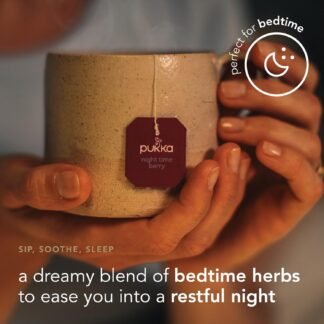 Pukka Night Time Berry Organic Herbal Tea, Soothing Infusion With Chamomile, Lavender & Elderberry, Tea Gift Set For Bedtime Relaxation, Caffeine Free, 80 Total Bags (20ct -...