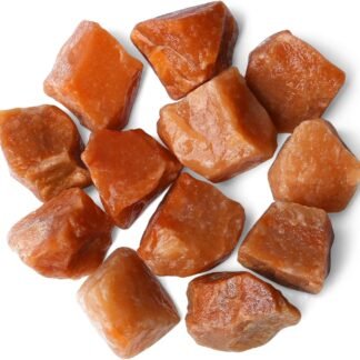 QINJIEJIE 0.9Lbs Red Aventurine Raw Crystals Natural Stones Bulk Large 1" Rough Rocks Wholesale Reiki Gemstones Fountain Rocks for Tumbling Cabbing Polishing Wire Wrapping Wicca...