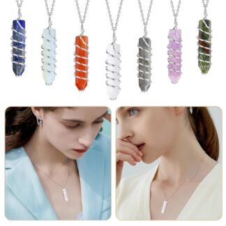 QINJIEJIE Clear Quartz 20 PCS Healing Crystals Stones Sets Wands Bulk Natural Pocket Crystal Towers Assorted Pointed Reiki Gemstones Polished Energy Meditation Chakra Gifts for...