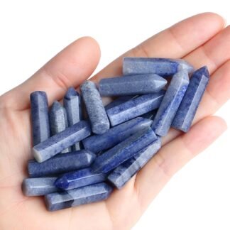 QINJIEJIE Clear Quartz 20 PCS Healing Crystals Stones Sets Wands Bulk Natural Pocket Crystal Towers Assorted Pointed Reiki Gemstones Polished Energy Meditation Chakra Gifts for...