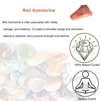 Red Aventurine Raw Crystals, Large 1.25-2.0" Healing Crystals Natural Rough Stones Crystal for Tumbling, Cabbing, Fountain Rocks, Decoration, Polishing, Wire Wrapping, Wicca &...