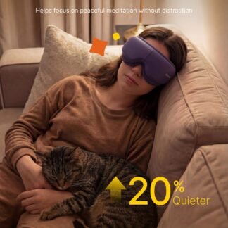 RENPHO & Headspace Eye Massager with Heat, Valentines Day Gifts for Her Him, Ultra-Quiet Eye Massager with Meditation Music, FSA Eligible HSA Lightweight Eye Mask for Migraine...