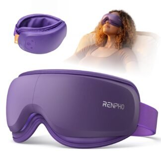 RENPHO & Headspace Eye Massager with Heat, Valentines Day Gifts for Her Him, Ultra-Quiet Eye Massager with Meditation Music, FSA Eligible HSA Lightweight Eye Mask for Migraine...
