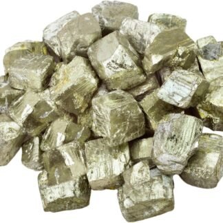 rockcloud 1 lb Natural Crystals Raw Rough Stones for Cabbing,Tumbling,Cutting,Lapidary,Polishing,Reiki Crytsal Healing,Iron Pyrite