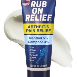 RUB ON RELIEF Topical Pain Relief Cream - Non-Greasy Joints Pain Cream for Knees, Shoulders & Back, Targeted Arthritis & Muscle Aches with Arnica, MSM, Turmeric, Aloe Vera, &...
