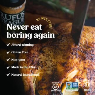 Rufus Teague BBQ Seasoning Gift Set, Big Box O' Rub BBQ Dry Rub for Smoking and Grilling Meat, 5 Flavor Spice Set, Gifts for Men Who Like Grilling