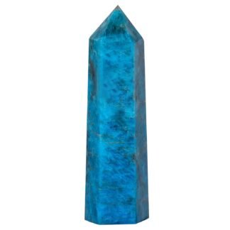 Runyangshi Blue Apatite Natural Crystal Healing Wands, 2.8"-3.1" (7-8cm) Single Point Healing Crystal Wand 6 Faceted Reiki Chakra Stones Crystal Healing Prism for...