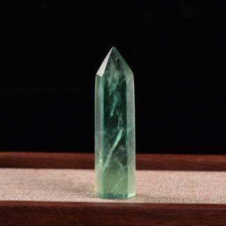 Runyangshi Green Fluorite Natural Healing Crystal Wands Height 2-24 6 Faceted Prism Wand Reiki Chakra Stone Natural Quartz - lunas-mystic-emporium.com Runyangshi Green Fluorite Natural Healing Crystal Wands Height 2"-2.4", 6 Faceted Prism Wand Reiki Chakra Stone, Natural Quartz