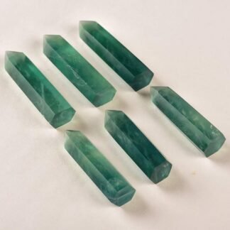 Runyangshi Green Fluorite Natural Healing Crystal Wands Height 2-24 6 Faceted Prism Wand Reiki Chakra Stone Natural Quartz - lunas-mystic-emporium.com Runyangshi Green Fluorite Natural Healing Crystal Wands Height 2"-2.4", 6 Faceted Prism Wand Reiki Chakra Stone, Natural Quartz