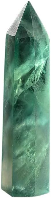Runyangshi Green Fluorite Natural Healing Crystal Wands Height 2-24 6 Faceted Prism Wand Reiki Chakra Stone Natural Quartz - lunas-mystic-emporium.com Runyangshi Green Fluorite Natural Healing Crystal Wands Height 2"-2.4", 6 Faceted Prism Wand Reiki Chakra Stone, Natural Quartz